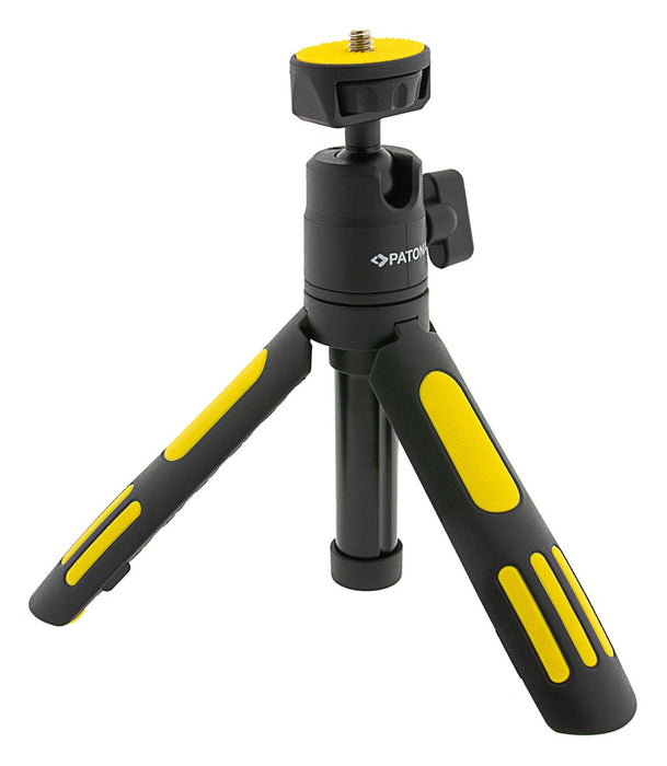 PATONA Premium Adjustable tripod with smartphone holder Black, Yellow