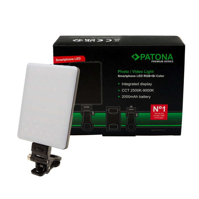 PATONA Premium LED light RGB/Bi-Color for smartphones