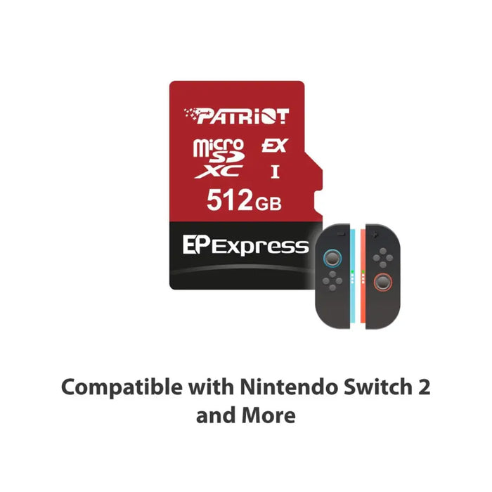 Patriot Memory EP Express memory card 512GB MicroSDXC 800/600 MB/s (PEF512GEPEXMCX) - SecureDigital flash
