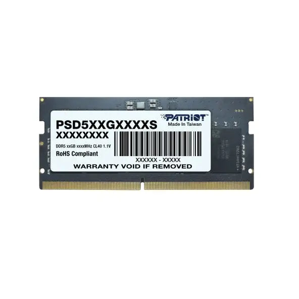 Patriot Signature SODIMM 8GB DDR5 5600Mhz - Памети за преносими компютри<<<PATRIOT памети и SSD<<<PATRIOT<<<PolyComp