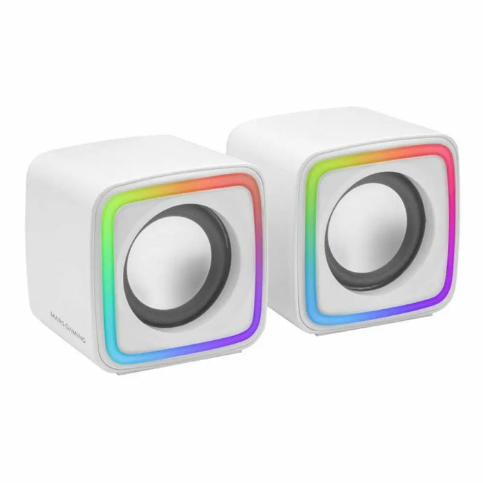 PC Speakers Mars Gaming MSCUBEW 8W White 4 W - Електроника Периферни и резервни части<<<Компютри|