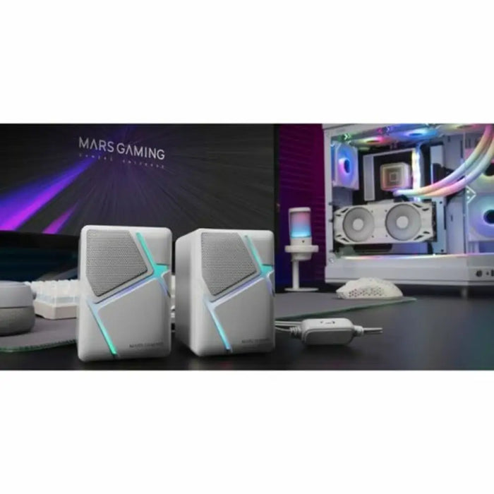 PC Speakers Mars Gaming MSHW White - Електроника Периферни и резервни части<<<Компютри| Електроника<<<BigBuy&&&Колони