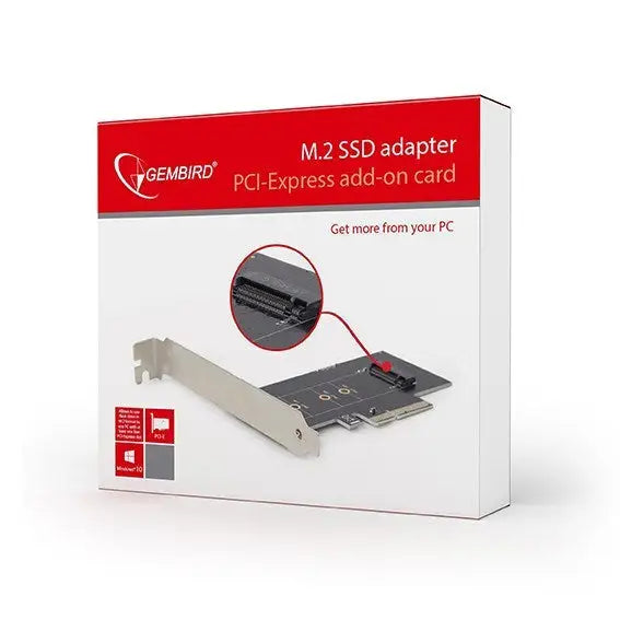 PCI Card SSD M.2 GEMBIRD PEX-M2-01 - SATA controllersKON-SAT<<<Cards and controllersKON<<<ActionPL&&&Компютър Мрежи и