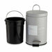 Pedal bin Berilo Beauty Products White Grey Steel Plastic 3 L (6 Units) - Почистване Прахосмукачки И Гладене<<<Дом