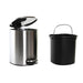 Pedal bin DKD Home Decor Silver Stainless steel polypropylene Basic 5 L - Почистване Прахосмукачки И Гладене<<<Дом