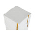 Pedestal Home ESPRIT White Golden Modern 25 x 25 x 80 cm - Декорация и Осветление<<<Дом Градина<<<BigBuy&&&Други