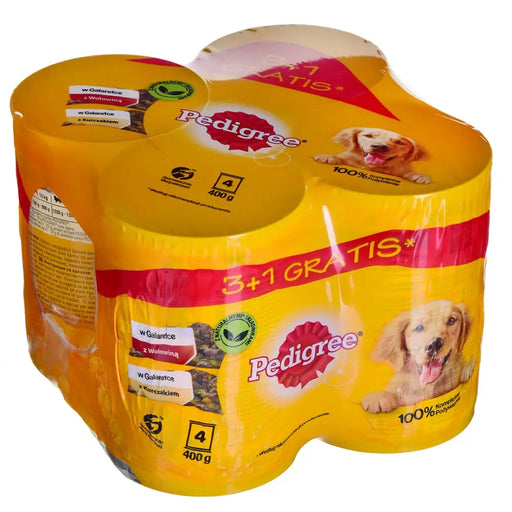 PEDIGREE Beef and chicken with jelly - Wet dog food - 4x400 g - Wet foodDLP-KAM<<<For the dogDLP<<<ActionPL