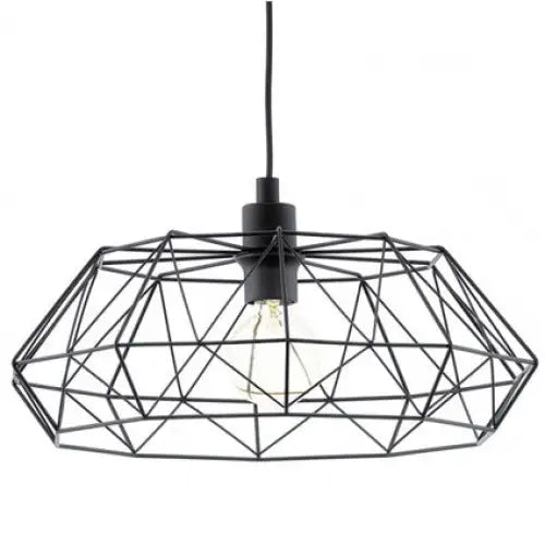 PENDANT 1ХЭ27 Ф45.5 BLACK GRID EGLO CARLTON2 - Пендели<<<Вътрешно