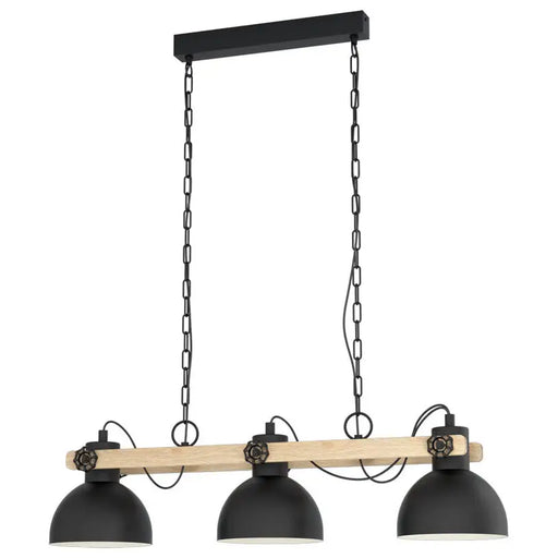 PENDANT 3XE27 BLACK EGLO LUBENHAM - Пендели<<<Вътрешно осветление<<<Осветление<<<Praktiker&&&Пендели<<<Вътрешно