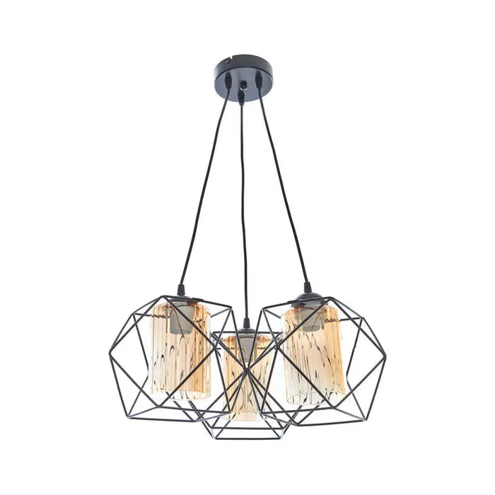 PENDANT 3XE27 BLACK VENON BREEZE - Пендели<<<Вътрешно осветление<<<Осветление<<<Praktiker&&&Пендели<<<Вътрешно