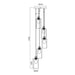 PENDANT 5XE27 SMOKED GLASS VIVALUX AMIRA - Пендели<<<Вътрешно осветление<<<Осветление<<<Praktiker&&&Пендели<<<Вътрешно