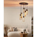 PENDANT 6XE27 BLACK EGLO LITTLETON - Пендели<<<Вътрешно осветление<<<Осветление<<<Praktiker&&&Пендели<<<Вътрешно