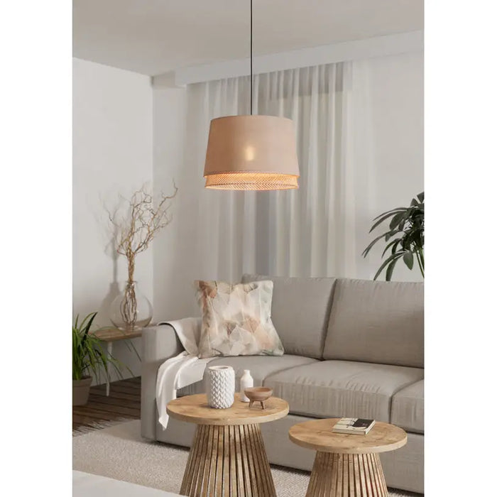 PENDANT E27 BLACK/BAMBOO EGLO TABLEY - Пендели<<<Вътрешно осветление<<<Осветление<<<Praktiker&&&Пендели<<<Вътрешно