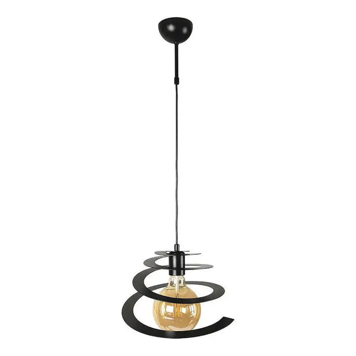 PENDANT E27 BLACK LIGHTSTYLE HELIX L - Пендели<<<Вътрешно осветление<<<Осветление<<<Praktiker&&&Пендели<<<Вътрешно