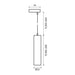 PENDANT FOR RAIL GU10 BLACK VIVALUX LUX - Осветление за релсов монтаж<<<Вътрешно