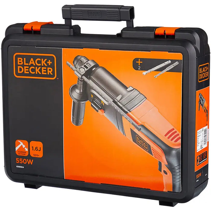 PERFORATOR BLACK&DECKER KD855KA 1.60 J SDS PLUS 550 W SUITCASE - Перфоратори<<<Пробивни машини<<<Инструменти и