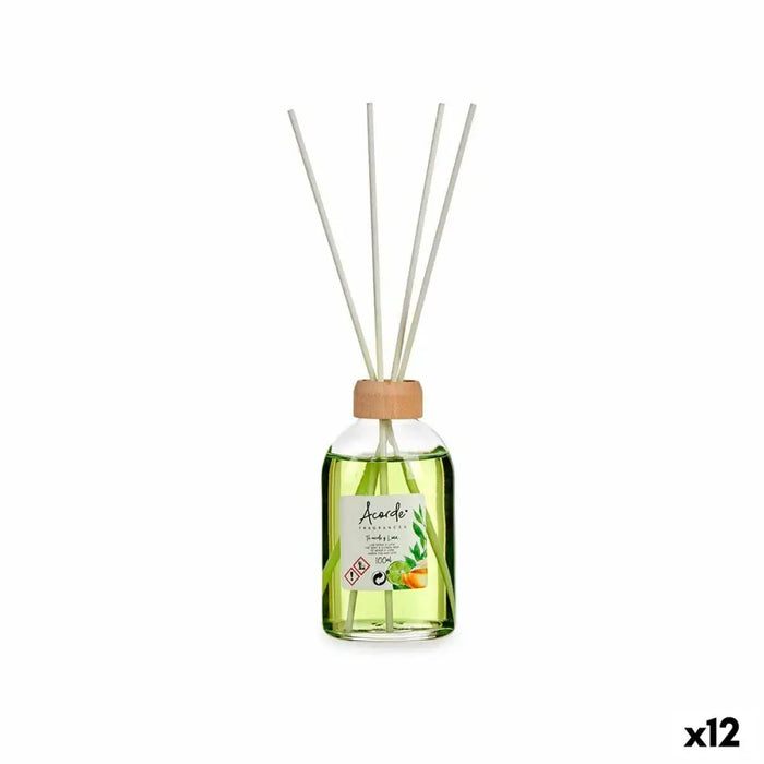 Perfume Sticks Acorde Lime Green Tea 100 ml (12 Units) - Почистване Прахосмукачки И Гладене<<<Дом