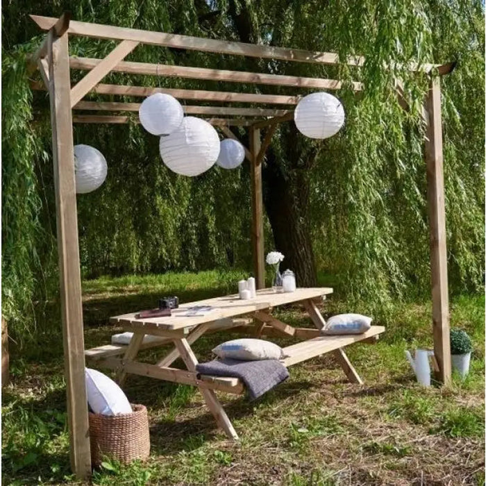 PERGOLA 300X300X245CM CERLAND PATAGONIE - Шатри<<<Чадъри сенници и шатри<<<Градина<<<Praktiker