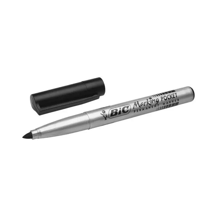 PERMANENT MARKER FINE BIC - BLACK - Маркери<<<Канцеларски материали<<<AmperelB2B