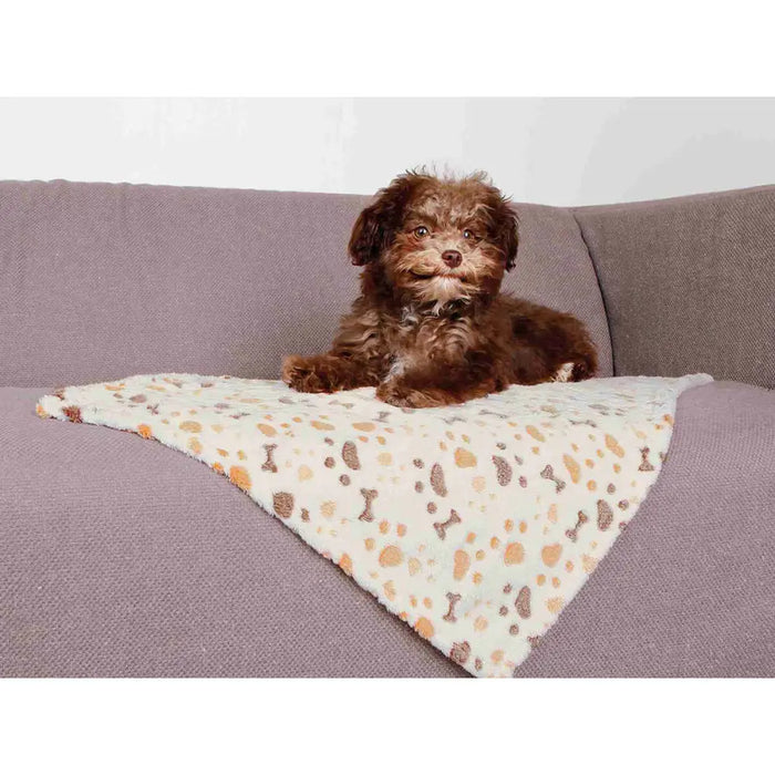 Pet blanket Trixie Lingo White Beige 75 × 50 cm - Домашни Животни<<<Дом Градина<<<BigBuy&&&Къщички и легълца<<<Домашни