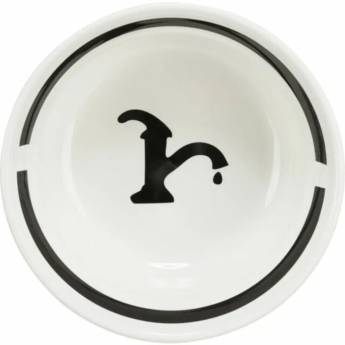 Pet feeding dish Trixie White Black 2,6 L - Домашни Животни<<<Дом Градина<<<BigBuy&&&Купички за храна и вода<<<Домашни