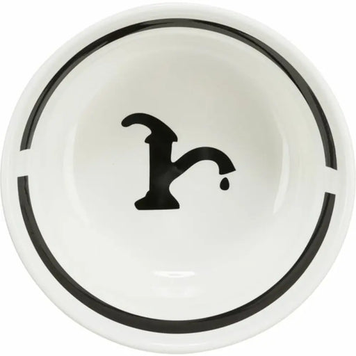 Pet feeding dish Trixie White Black 600 ml - Домашни Животни<<<Дом Градина<<<BigBuy&&&Купички за храна и вода<<<Домашни