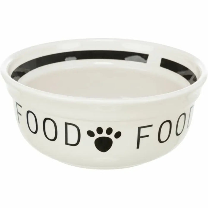 Pet feeding dish Trixie White Black 600 ml - Домашни Животни<<<Дом Градина<<<BigBuy&&&Купички за храна и вода<<<Домашни