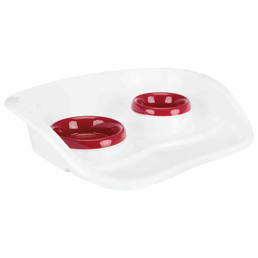 Pet feeding dish Trixie White Plastic 250 ml 300 ml 46 × 11 × 30 cm - Домашни Животни<<<Дом Градина<<<BigBuy&&&Купички