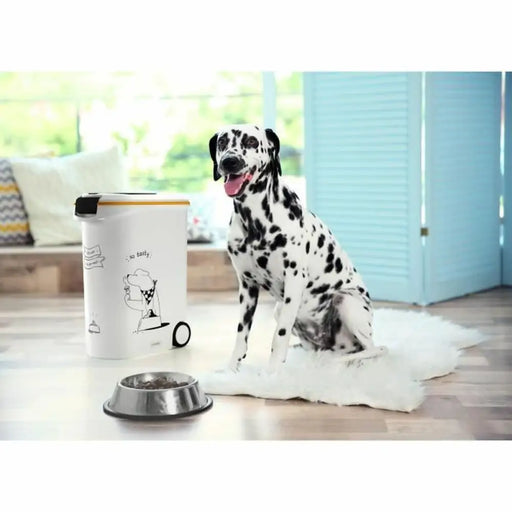 Pet food canister Curver 794096 With wheels White Plastic 20 kg 54 L 49,3 x 27,8 x 60,5 cm - Купички за храна и