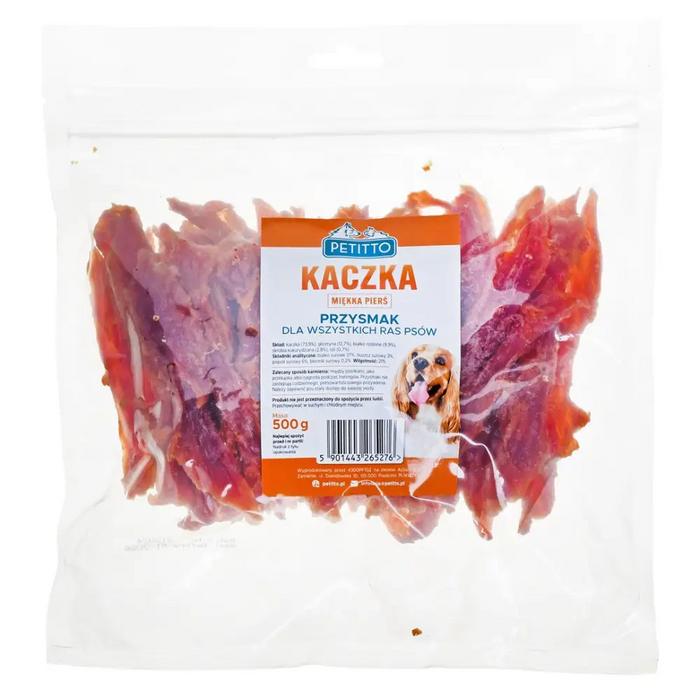 PETITTO Soft duck breast - dog treat - 500 g - DelicaciesDLP-PRZ<<<For the dogDLP<<<ActionPL