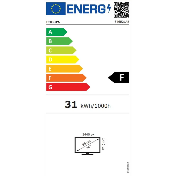 Philips 346E2LAE 34’’ VA WLED 3440x1440@100Hz 4ms GtG 1ms MPRT 300cd m/2 3000:1 Mega Infinity DCR Adaptive Sync