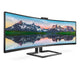 Philips 499P9H 49’’ 32:9 Super Wide Curved 1800R VA LED 5120x1440@60Hz HDR 400 5ms 3000:1 80M:1 DCR 450 cd/m2 Web