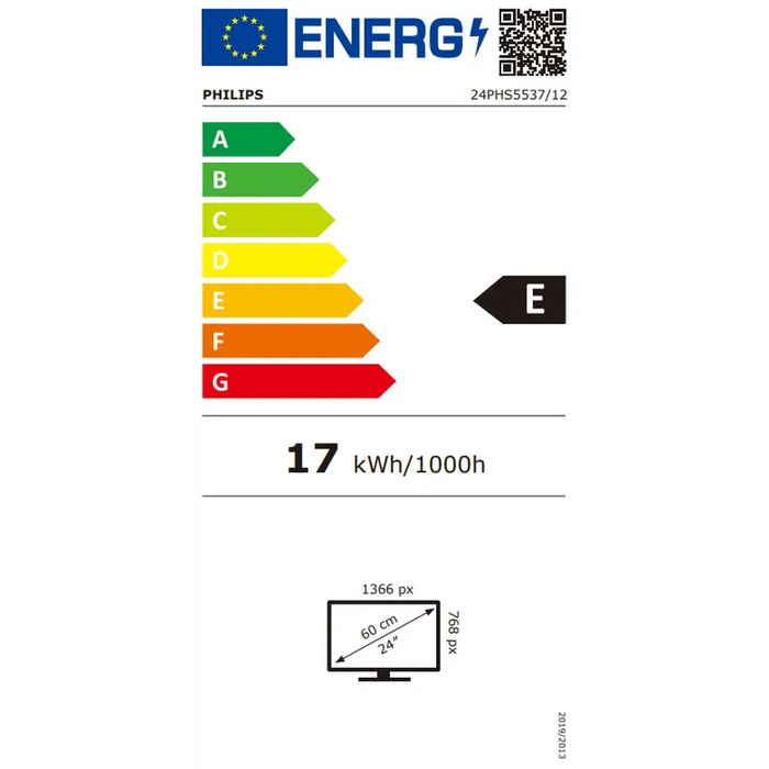 Philips 5500 series 24PHS5537/12 TV 61 cm (24’’) HD White - Телевизори<<<Телевизори<<<Аудио Видео Дисплеи и
