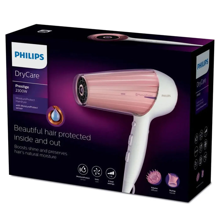 Philips DryCare HP8281/00 hair dryer 2300 W Pink White - Сешоари<<<Грижа за косата<<<Уреди за личнa