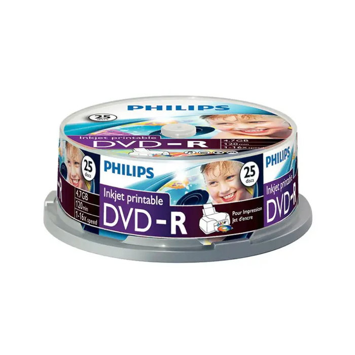 Philips DVD + R 4.7Gb./16X 25 pieces in a spindle - CD/DVD<<<Оптични носители<<<MediaTrade