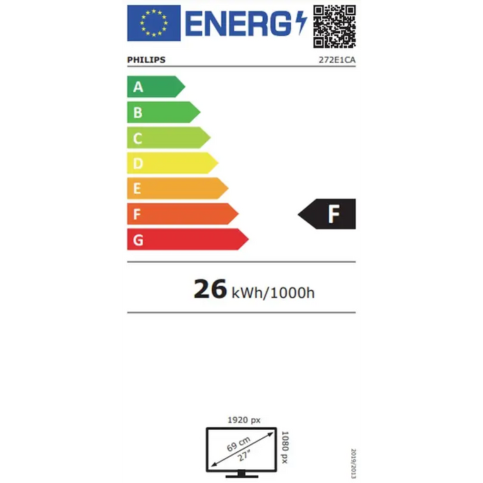 Philips E Line 272E1CA/00 LED display 68.6 cm (27’’) 1920 x 1080 pixels Full HD LCD Black