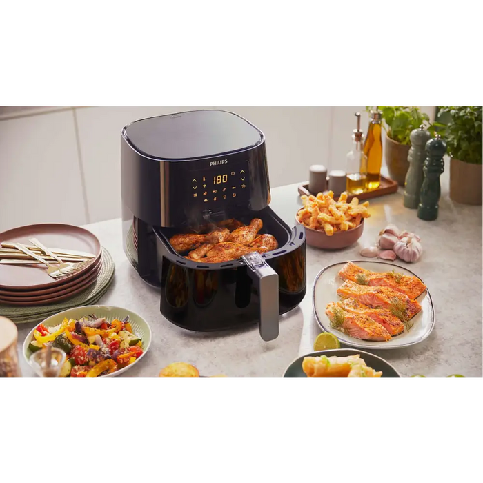 Philips Essential HD9280/70 fryer Single 6.2 L 2000 W Deep fryer Black Silver - FryersAGD-FRY<<<Home Appliance