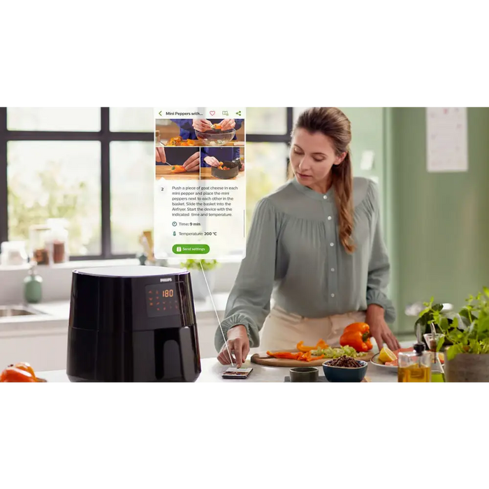 Philips Essential HD9280/70 fryer Single 6.2 L 2000 W Deep fryer Black Silver - FryersAGD-FRY<<<Home Appliance