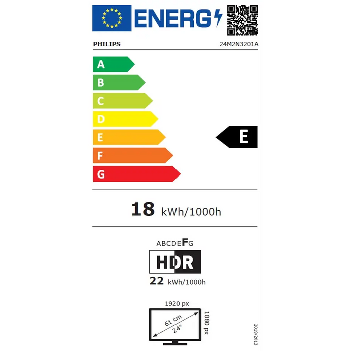 Philips Evnia 24M2N3201A 23.8’’ IPS WLED 1920x1080@180Hz 1ms GtG 05 ms MPRT 1000:1 Mega Infinity DCR Adaptive Sync