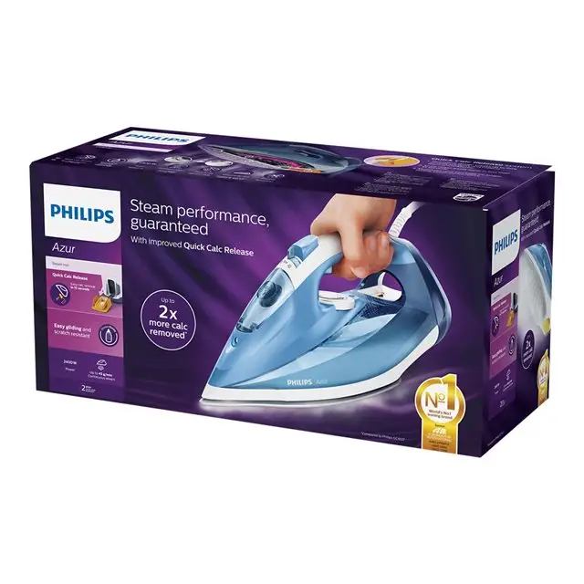 PHILIPS GC4532/20 Iron Philips GC4532/20 Azur Performer blue - Парни ютии и парогенератори<<<Уреди за гладене и