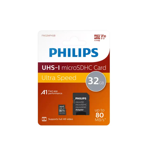 Philips Micro SDHC Card 32GB Class 10 - Карти памет<<<Памети<<<MediaTrade