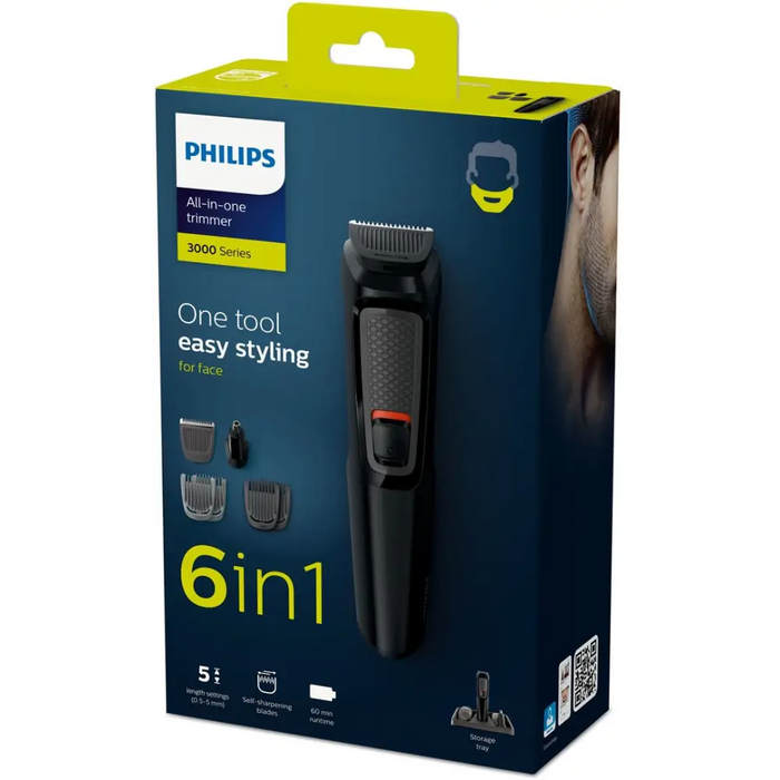 Philips MULTIGROOM Series 3000 MG3711/15 hair trimmers/clipper Black Nickel-Metal Hydride (NiMH) - Hair