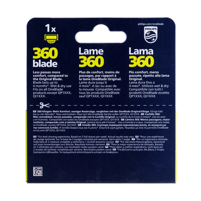 Philips Norelco OneBlade OneBlade QP410/50 Replacement blade - For shavers - bladesAGA-GOS<<<_Home Appliance