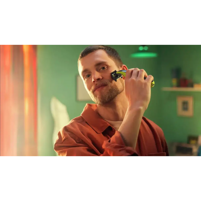 PHILIPS QP2734/31 Oneblade hybrid beard and body trimmer - Последни бройки<<<Едра бяла