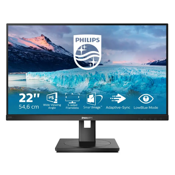 Philips S Line 222S1AE/00 computer monitor 54.6 cm (21.5’’) 1920 x 1080 pixels Full HD LCD Black