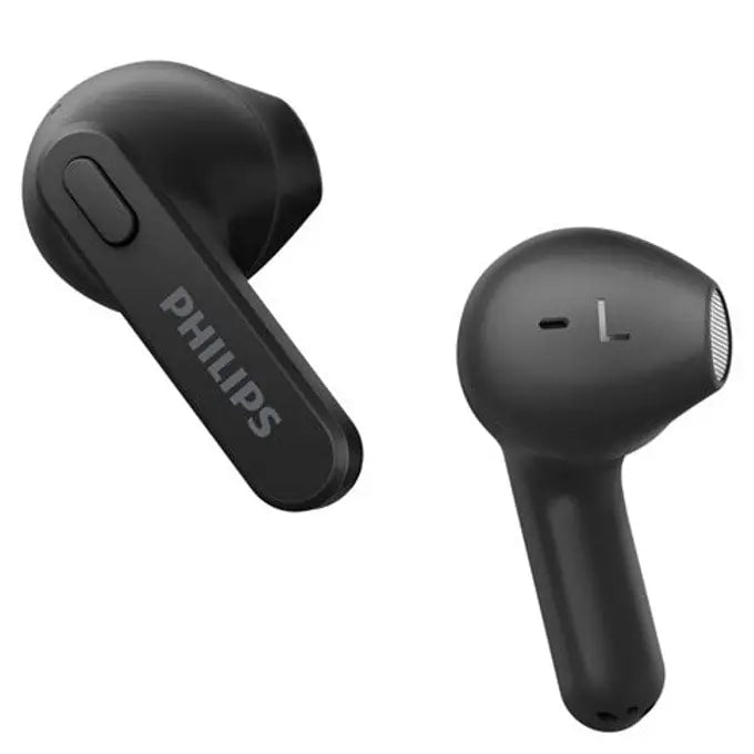 PHILIPS True Wireless Earbuds IPX4 Make calls using a single earbud Up to 18 hours play time black - Консюмър и гейминг