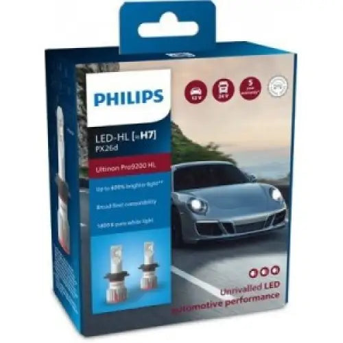 PHILIPS ULTINION PRO9200HL H7 5800K 21W 12V CARTON BOX X2 PCS - АВТОАКСЕСОАРИ<<<MaxCar