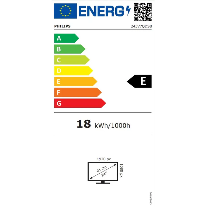 Philips V Line Full HD LCD monitor 243V7QDSB/00