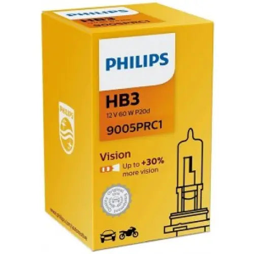PHILIPS VISION HB3 3200K 60W/65W 12V CARTON BLISTER 1 PCS - АВТОАКСЕСОАРИ<<<MaxCar