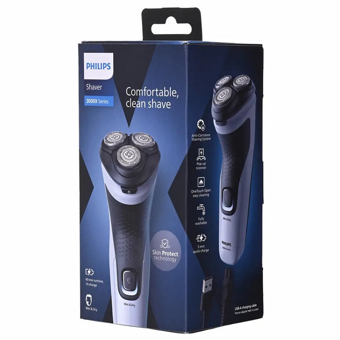 Philips X3003/00 men’s shaver Rotation shaver Trimmer Black Blue - ShaversAGD-GOL<<<Home Appliance